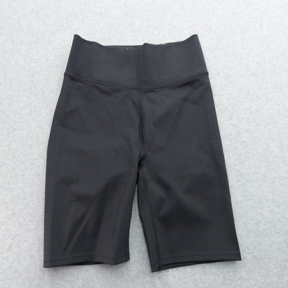 Madewell Women's MWL Form High-Rise 7" Biker Shorts XS MD298 Black  Stretch‎